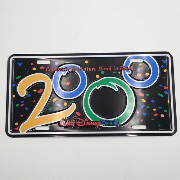 VINTAGE Disney World 2000 license plate NEW cond - Picture 5 of 9